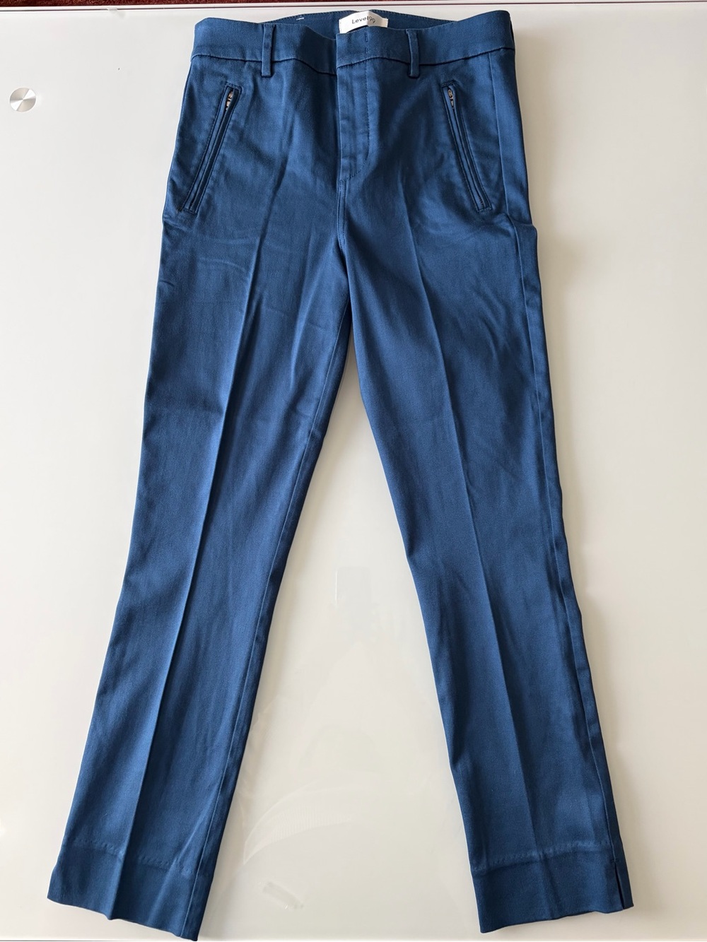 Level 99 Frances Lacey Double Welt Zip Trousers, Sz 27